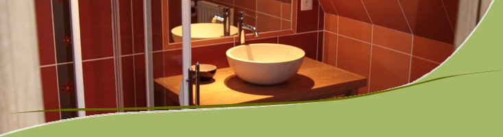 Salle de bain du gîtes des chênes